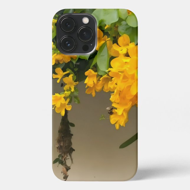 Funda Para iPhone Belleza Flor de Oro (Reverso )