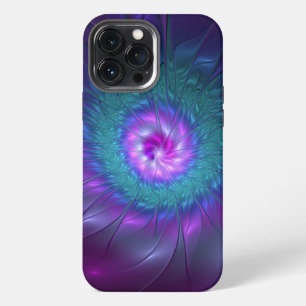 Funda Para iPhone 13 Pro Max Belleza floral abstracta arte fractal colorido Flo