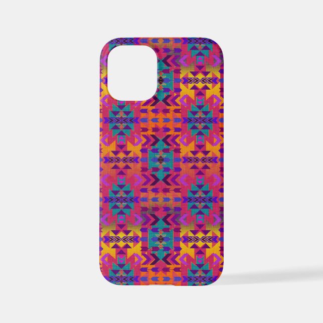 Funda Para iPhone Bello y brillante estilo rosa del suroeste (Reverso )