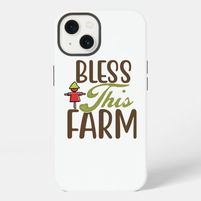 Funda Para iPhone Bendice esta granja (Reverso )