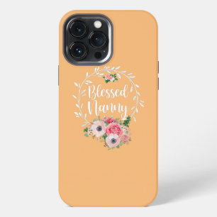 Funda Para iPhone 13 Pro Max Bendita Nana Flor Decoración Divertida