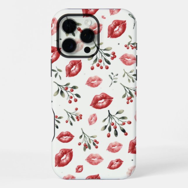 Funda Para iPhone Besos de muérdago  (Reverso )