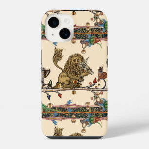 Funda Para iPhone 14 BESTIARIO MEDIEVAL HACIENDO MÚSICA Violinista León