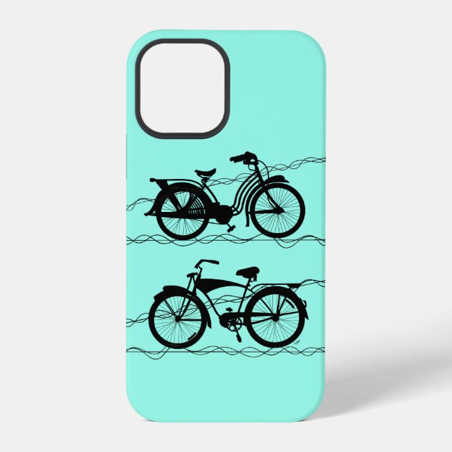 Funda Para iPhone Bicicleta Bicicleta Negro 1 (Reverso )