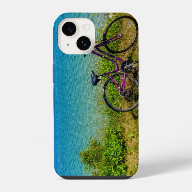 Funda Para iPhone Bicicleta de la Isla Mackinac (Reverso )