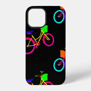 Funda Para iPhone 12 bicicletas de arcoiris negro bicicletas coloridas