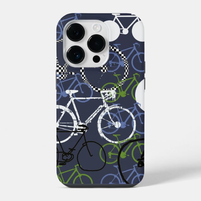 Funda Para iPhone Bicicletas superpuestas (Reverso )