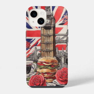 Funda Para iPhone 14 Big Ben y la Rosa de Inglaterra 1