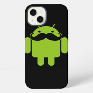 Bigote androide del robot en negro