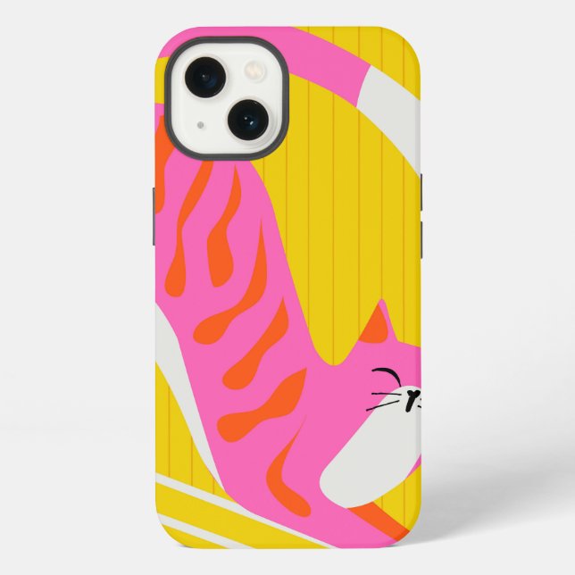 Funda Para iPhone Bigotes soñolientos (Reverso )