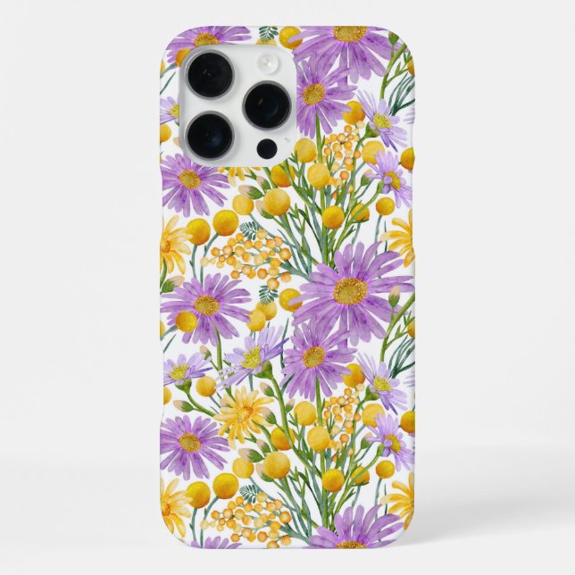 Funda Para iPhone Billy Buttons y Florales de Daisy  (Reverso )