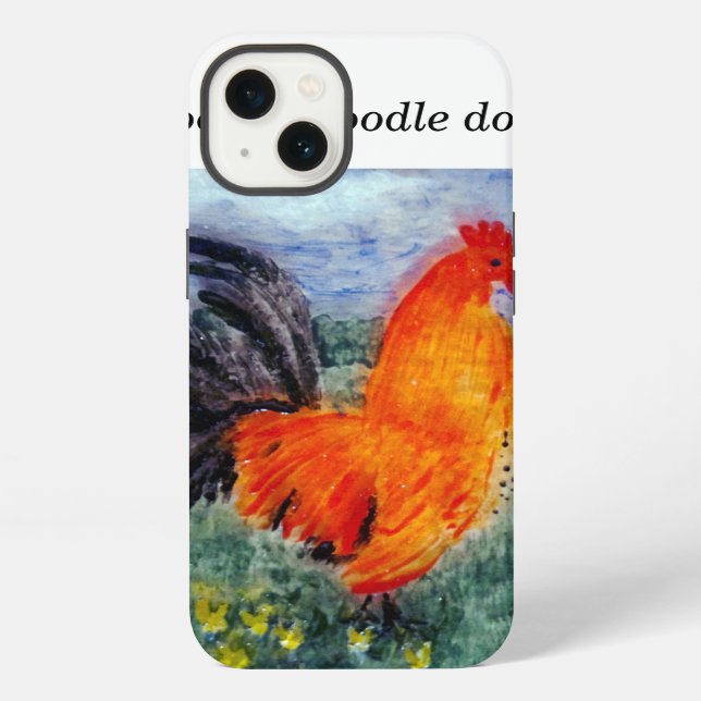 Funda Para iPhone Bird Art Rooster Chicken Funny (Reverso )