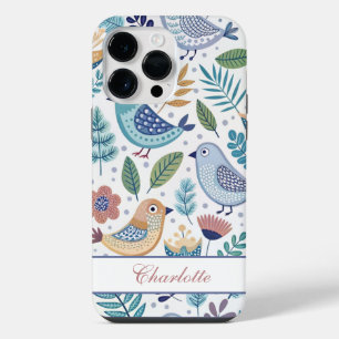 Funda Para iPhone 14 Pro Max Bird Botanical Perzonalized