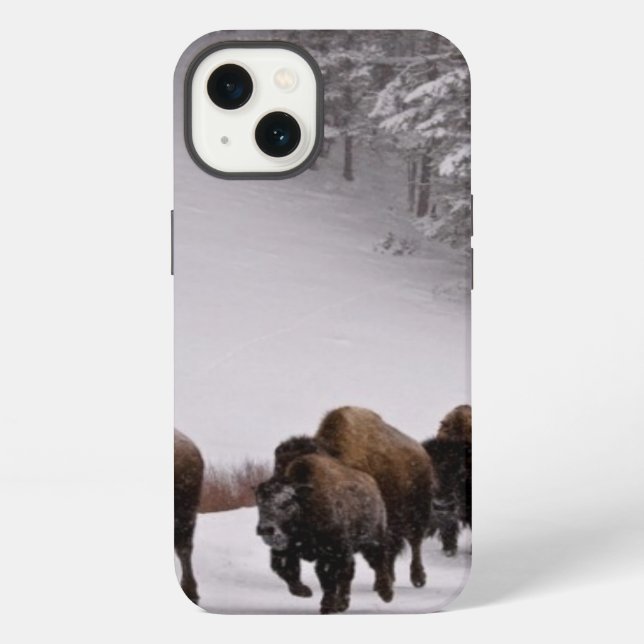 Funda Para iPhone Bisonte en invierno (Reverso )