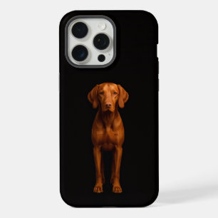 Black 4 Luxe iPhone 15 Pro Max, Perro Vizsla Ágil