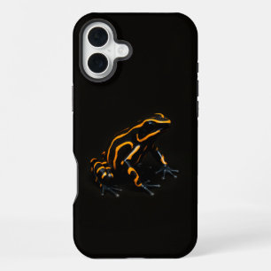 Funda Para iPhone 16 Plus Black 4 Luxe iPhone 16 Plus, Rana Naranja Negra