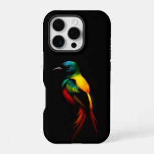 Funda Para iPhone 16 Pro Black 4 Luxe iPhone 16 Pro Funda-Mate, Ave Arcoiri