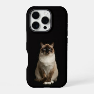 Funda Para iPhone 16 Pro Black 4 Luxe iPhone 16 Pro, Gato Birmano