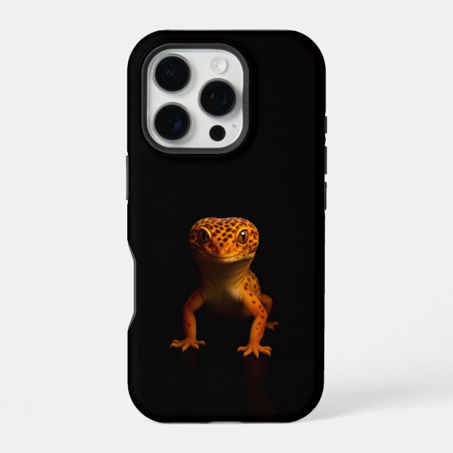 Funda Para iPhone Black 4 Luxe iPhone 16 Pro, Gecko Leopardo (Reverso )
