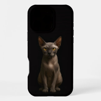 Funda Para iPhone 16 Pro Max Black 4 Luxe iPhone 16 Pro Max, Gato Sphynx