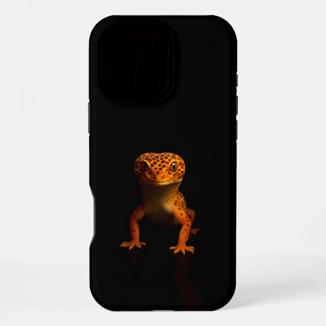Funda Para iPhone Black 4 Luxe iPhone 16 Pro Max, Gecko Leopardo (Reverso )