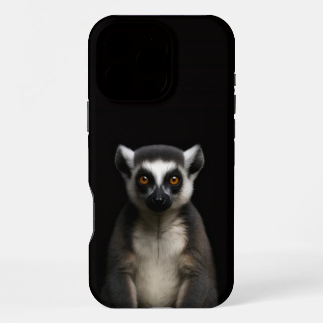 Funda Para iPhone Black 4 Luxe iPhone 16 Pro Max, Lémur Suave (Reverso )
