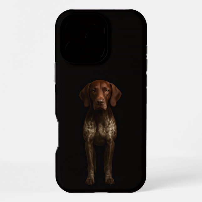 Funda Para iPhone Black 4 Luxe iPhone 16 Pro Max, Perro Pointer Alem (Reverso )