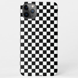 Funda Para iPhone 11Pro Max Black and white checkerboard pattern 