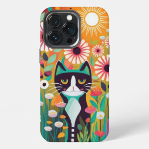 Funda Para iPhone 13 Pro Black Cat in The Garden