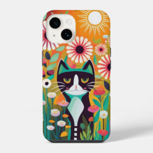 Funda Para iPhone 14 Black Cat in The Garden