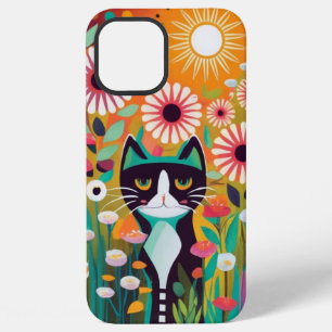 Funda Para iPhone 12 Pro Max Black Cat in The Garden