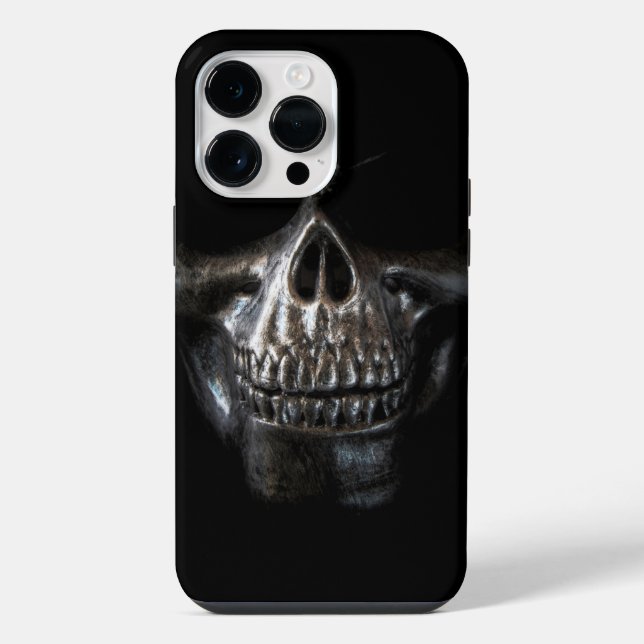 Funda Para iPhone Black Modern Skull (Reverso )