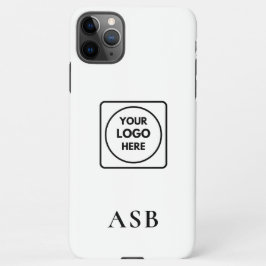 Funda Para iPhone 11Pro Max Black Monogram Custom Logo Photo iphone case