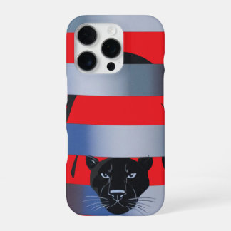 Funda Para iPhone 16 Pro Black Panther Peeking Through Stripes – Sleek Mini