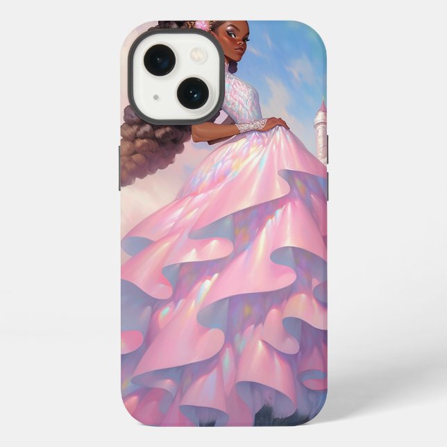 Funda Para iPhone Black Princess Fantasy Art (Reverso )