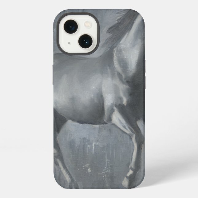 Funda Para iPhone Black Running Stallion (Reverso )