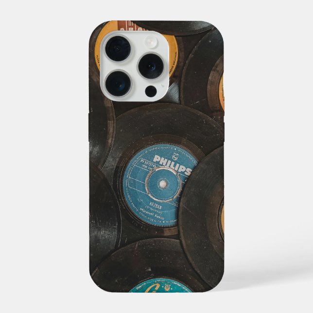 Funda Para iPhone Black Vinyl Classic Records (Reverso )