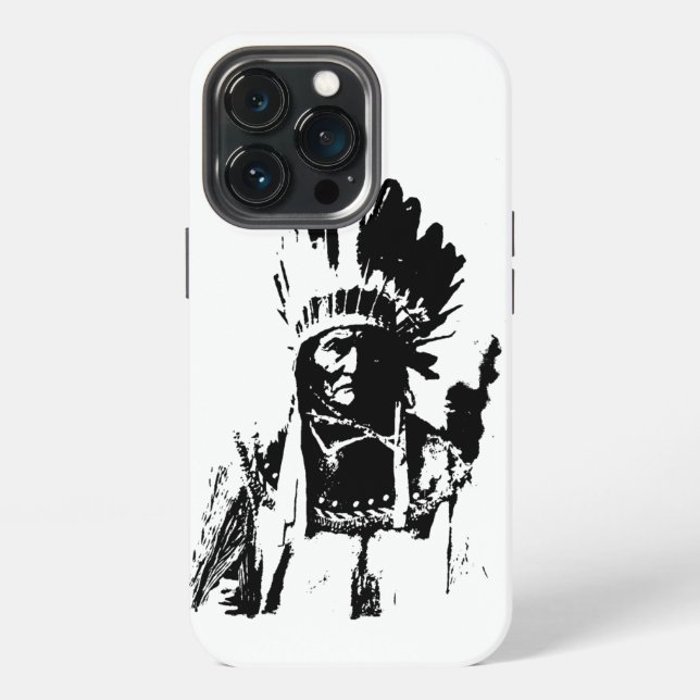 Funda Para iPhone Black & White Geronimo (Reverso )