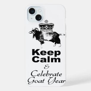 Funda para iPhone blanca Mantén la Calma Celebra e