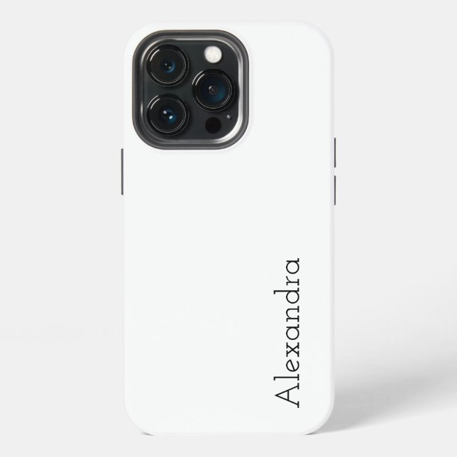 Funda Para iPhone Blanco Color sólido  (Reverso )