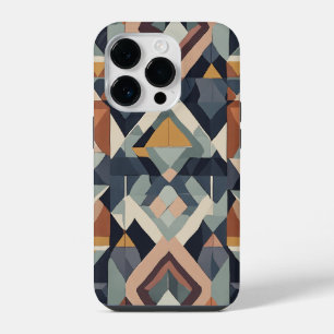 Funda Para iPhone 14 Pro blanco marrón y azul negro