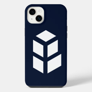 Funda Para iPhone 14 Plus Blanco negro cubo elegante