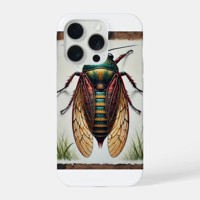 Funda Para iPhone Blattodea Insect Study 200824IREF201 - Watercolor (Reverso )