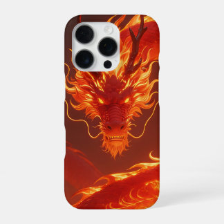 Funda Para iPhone 16 Pro Blazing Fire Dragon | Mythical Flame Dragon Fantas