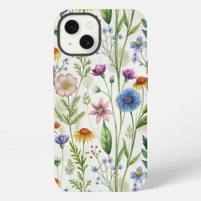Funda Para iPhone Bloom Wildflowers (Reverso )