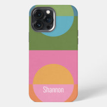 Bloque de color modernista 3 con nombre personaliz