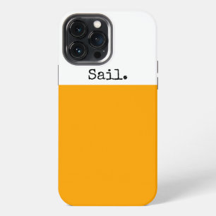 Funda Para iPhone 13 Pro Max Bloque de color naranja amarillo brillante blanco 