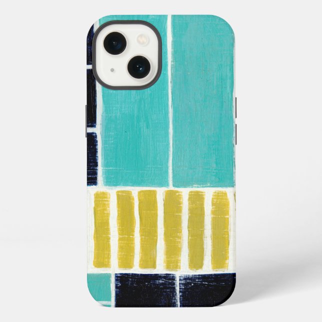 Funda Para iPhone Bloques geométricos (Reverso )