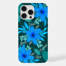 Funda para iPhone Blue Blossom Strength