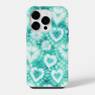 Funda Para iPhone 14 Pro Blue Hearts Tie Dye